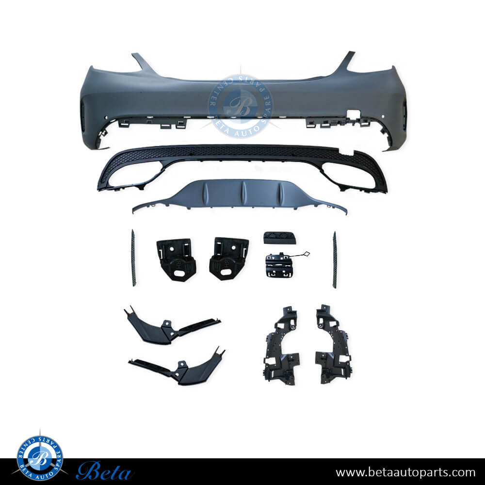 Rear bumper assembly with PDC and Sport normal AMG for Mercedes C-Class W205 2015-2018 models, Part Number 2058856038 Rear bumper assembly with PDC and Sport normal AMG for Mercedes C-Class W205 2015-2018 models, Part Number 2058856038